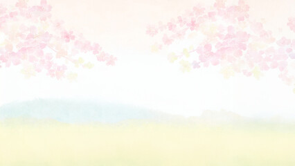 Obraz na płótnie Canvas 桜のイラスト素材