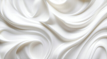 cream swirls with smooth white texture food background