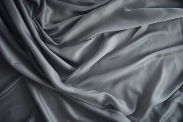 Obraz premium Grey background of blanket on the bed
