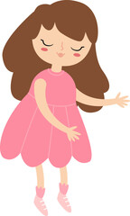 Girl In Dress Dancing