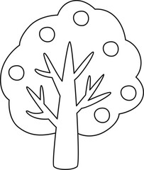 Tree Plant Outline