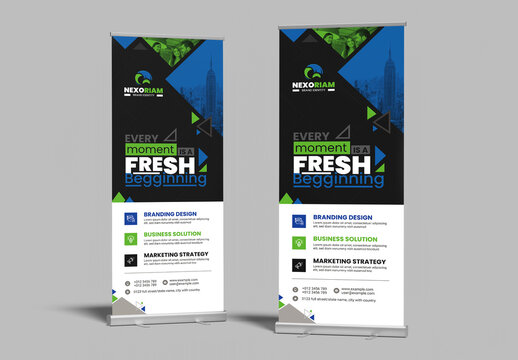 Roll Up Banner Design Layout