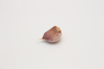 Garlic on isolated white background