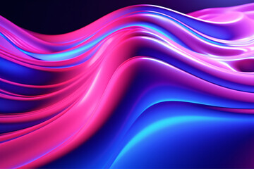 Abstract 3D Vibrant Colors Liquid Wave Background