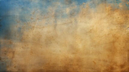 Epic Ancient Odyssey Greek Background Texture - Antique Backdrop in the Colors Blue, Beige and Gold - Amazing Classical Legendary Blue, Beige and Gold Wallpaper created with Generative AI Technology - obrazy, fototapety, plakaty