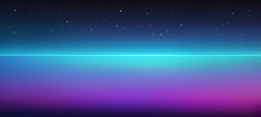 Trendy Deep Space Blue and Purple Glowing Gradient Background With Contrasting Ray of Light. Styled in a Retro Futuristic Wave Line. Creating a Beaming Visual Backdrop for Technology and Gaming.