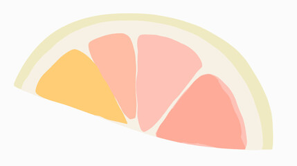 Juicy citrus cut Wallpaper Background. Minimalist pastel poster, card, banner backdrop.