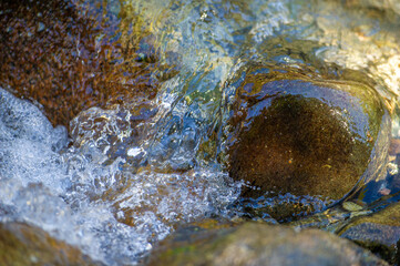 Experience the soothing beauty of a mountain stream. Rejuvenate your soul with the soothing sight...