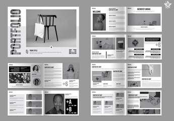 Simple Portfolio Magazine Layout