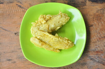Fried Banana on the plate