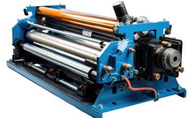 More Accuracy Industrial Roll Forming on White or PNG Transparent Background.