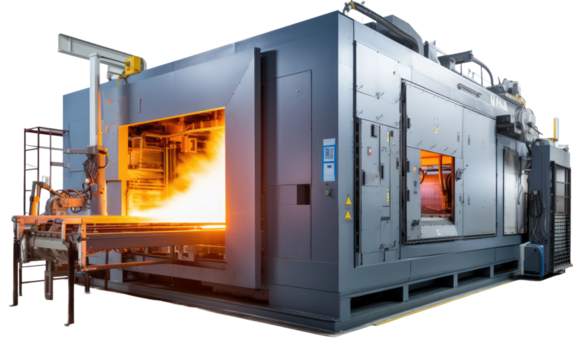 Multi Functional State Of The Art Industrial Annealing on White or PNG Transparent Background.