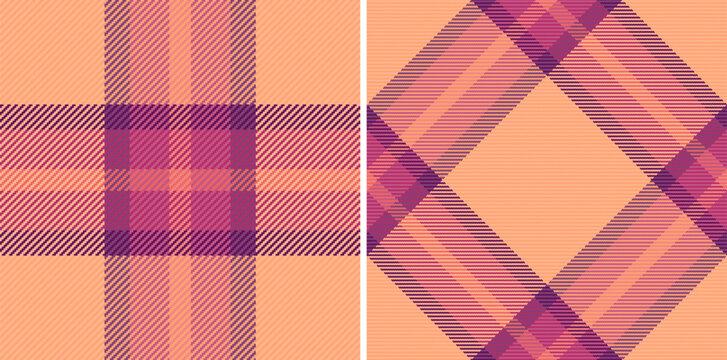 Pattern tartan fabric of check texture textile with a vector seamless background plaid.