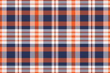 Textile pattern plaid of seamless texture background with a tartan vector check fabric.