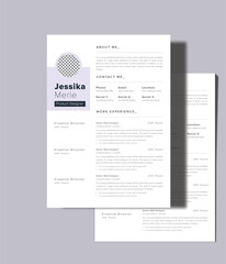 Crean minimalist CV Resume Template