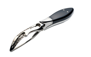Fototapeta premium Attractive Design Steel Wine Opener on White or PNG Transparent Background.