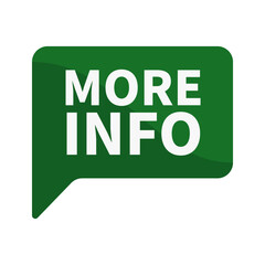 More Info In Green Rectangle Shape For Information Explain Explore Business Marketing Social Media
