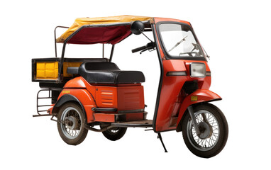 Most Demanding Suzuki Bolan VX Turbo Rickshaw on White or PNG Transparent Background.