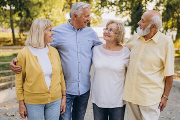 Group of Senior Retirement Discussion Meet up Concept