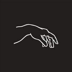 Hand gesture icon set of various shapes Hands, handshakes, muscle, finger, fist, direction, like, unlike, fingers collection, vector 10