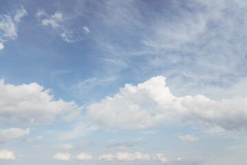 Blue Sky Background with Clouds