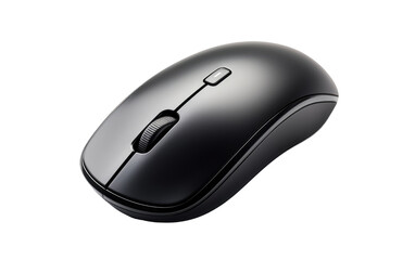 Black Color New Design Wireless Computer Mouse on White or PNG Transparent Background.