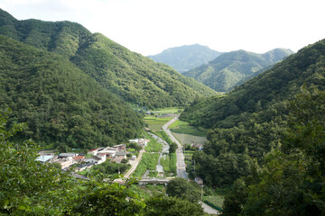 mountain village scenery