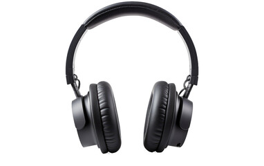 Fototapeta na wymiar Noise Canceling Headphones Without Wire on White or PNG Transparent Background.