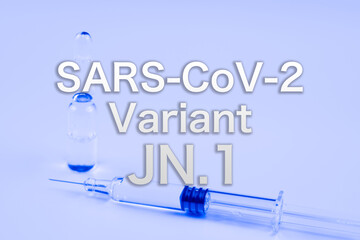 Background of SARS-CoV-2 Variant JN.1, Medical health concept