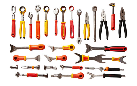Toy Tool Set On Transparent PNG