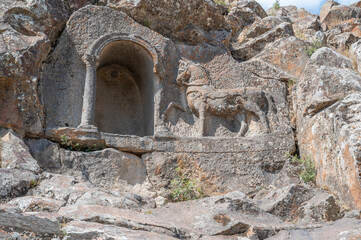 Detail shots of Fasillar Monument from Konya Hittite Empire period