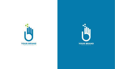 Reading finger logo, letter b. Graphic design vector © Rouf Creative