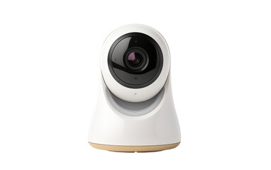 Expansive White Color Selling Home Security Camera on White or PNG Transparent Background