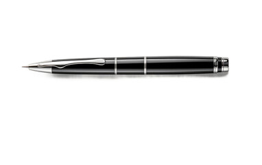 Pratty Black Color Classic and Elegant Ballpoint on White or PNG Transparent Background