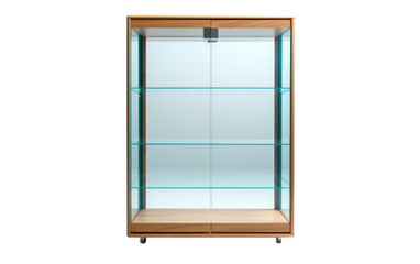 Good Looking Modern Glass Display Cabinet on White or PNG Transparent Background