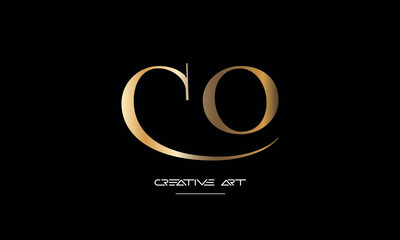 CO, OC, C, O abstract letters logo monogram