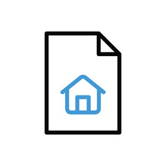property document icon vector stock illustration