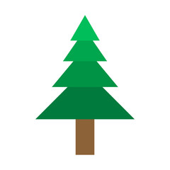 Fototapeta premium Christmas tree 9. Vector image. Graphic resource