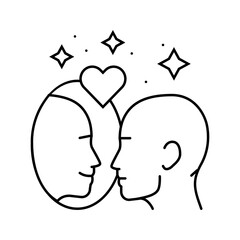 positive affirmations motivation line icon vector. positive affirmations motivation sign. isolated contour symbol black illustration