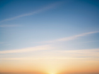 sunset sky and clouds