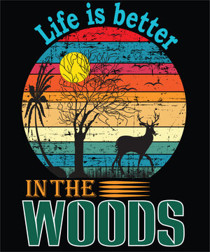 Hanting t shirt design