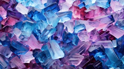 Collage of Multicolored Silicon Crystals