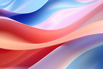 Fototapeta premium Abstract colorful levitating paper sheets, Fashion wallpaper, Pastel Colorful holographic Swatches Background