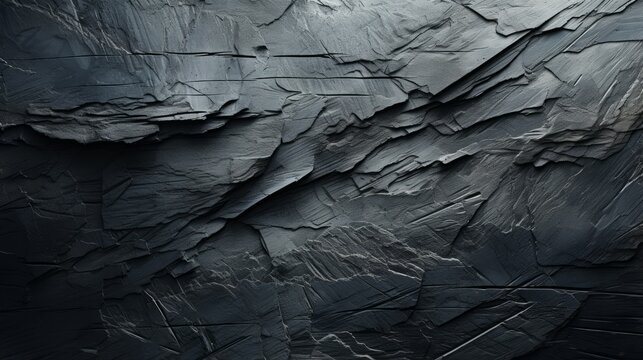 A dark and enigmatic portrayal of the complexities of life, captured in the intricate details of a solitary black rock