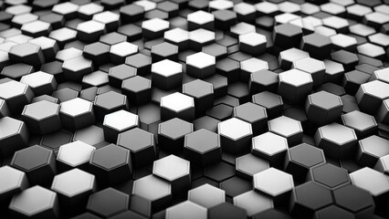 Hexagonal Tech-Style Background
