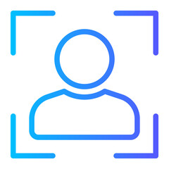 detection gradient icon