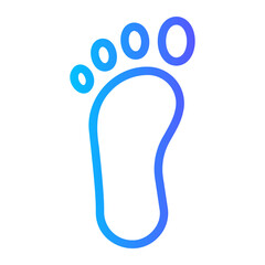 footprints gradient icon