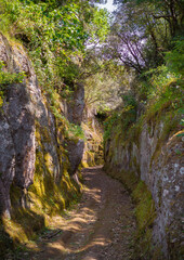 Cerveteri (Italy) - Beside Rome, Cerveteri is one of most important Etruscan cities with archeological necropolis namen Necropoli della Banditaccia, Via degli Inferi path and waterfalls.