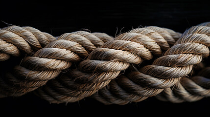 Fototapeta premium The rope in isolation with the texture