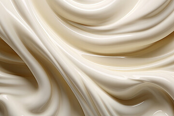 A close-up macro image that vividly captures the texture of chocolate liquid - Powered by Adobe